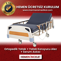 Çift Motor Sistemli Alüminyum Korkuluklu Hasta Karyolası