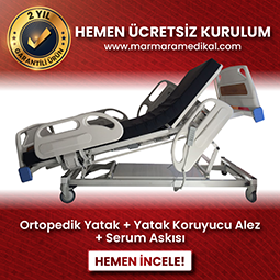 Dört Motorlu Asansörlü Full ABS Hasta Karyolası