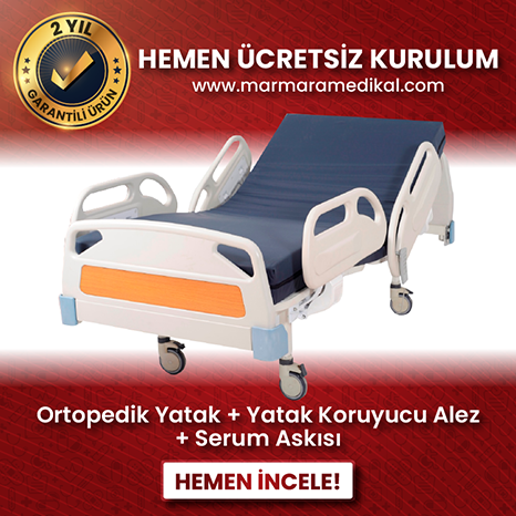 KİRALIK MARCARE SERİSİ MARMARA ÇİFT MOTOR SİSTEMLİ ABS TİPİ HASTA KARYOLASI